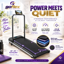 Load image into Gallery viewer, GOFLEX Compact Treadmill with Handle Bar, 2.5 HP Treadmill for Home & Office